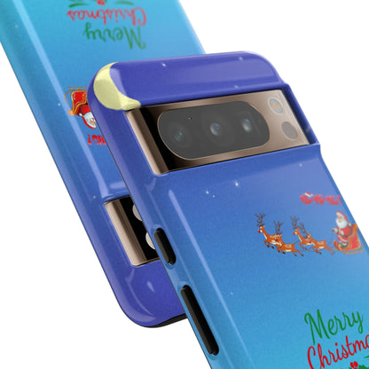 OMNI™ Santa and His Reindeer (Merry Christmas) Starry Night Double Layered Phone Cases