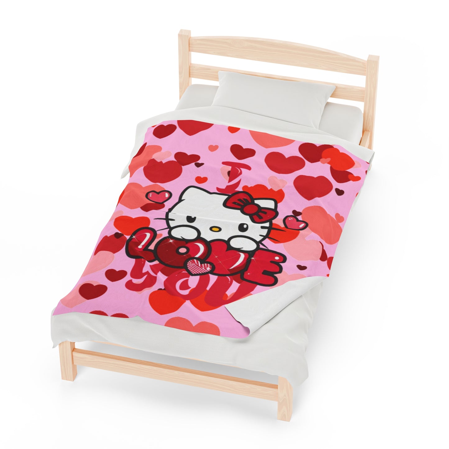 OMNI™ Hello Kitty Valentine's Day Velveteen Plush Blanket