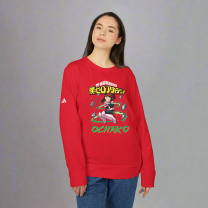 OMNI™ My Hero Academia Ochako Uraraka Adidas Unisex Fleece Crewneck Sweatshirt