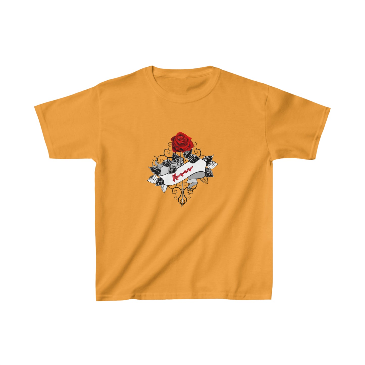 OMNI™ Roses Kids Heavy Cotton T-Shirt