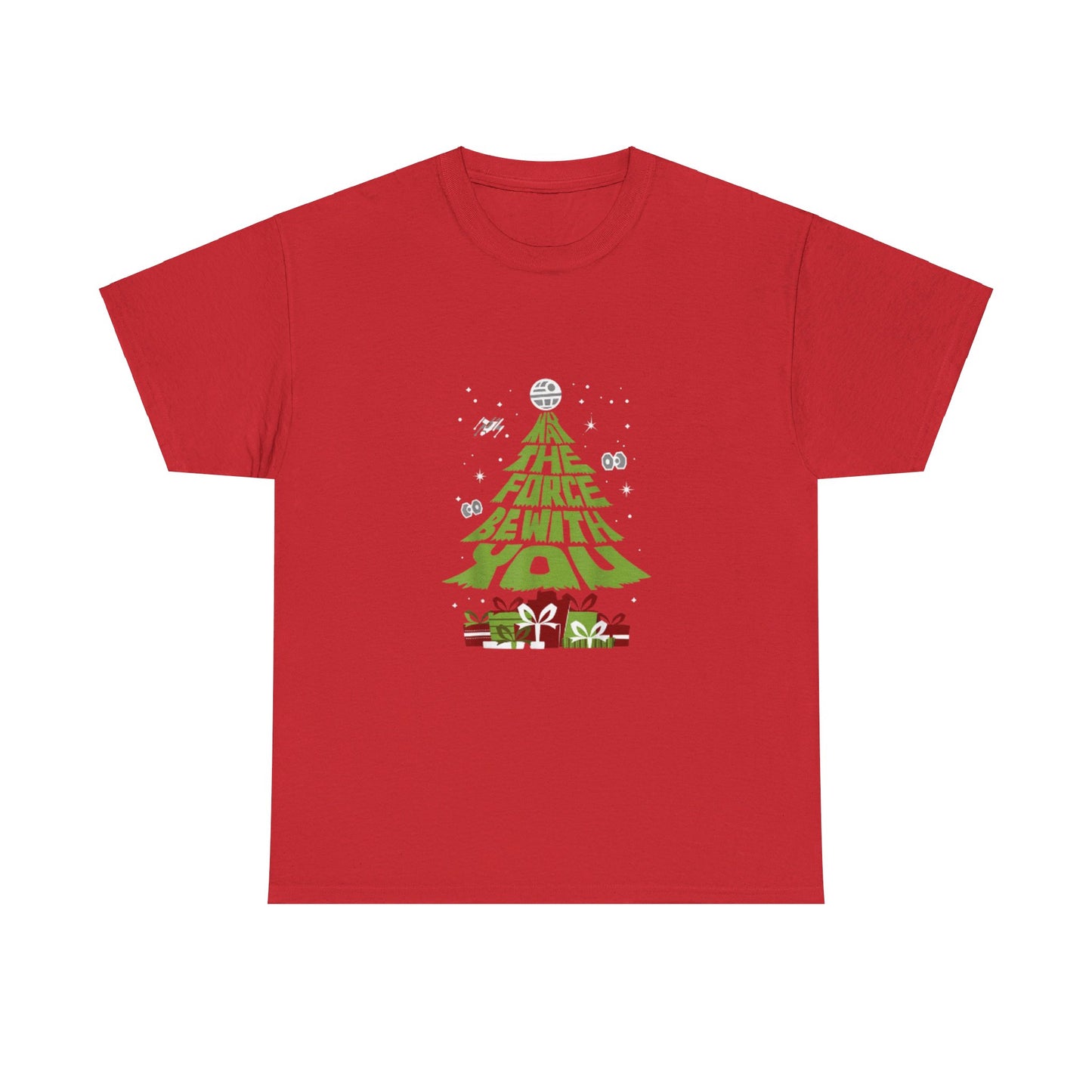 OMNI™ May The Force Be With You Christmas Tree Unisex Heavy Cotton T-Shirt