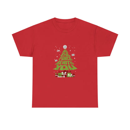 OMNI™ May The Force Be With You Christmas Tree Unisex Heavy Cotton T-Shirt