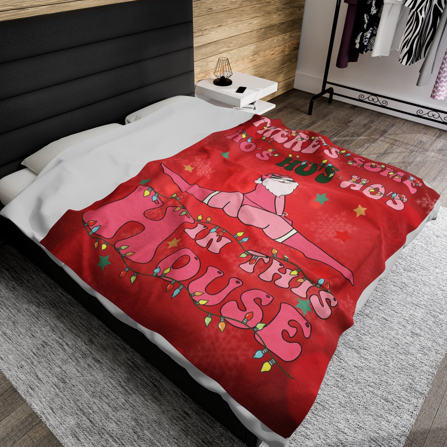 OMNI™ There's Some Ho, Ho, Hos In This House Velveteen Plush Blanket