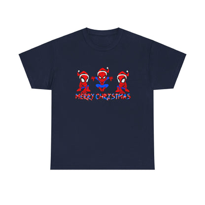 OMNI™ Spider-man Christmas Themed Unisex Heavy Cotton T-Shirt