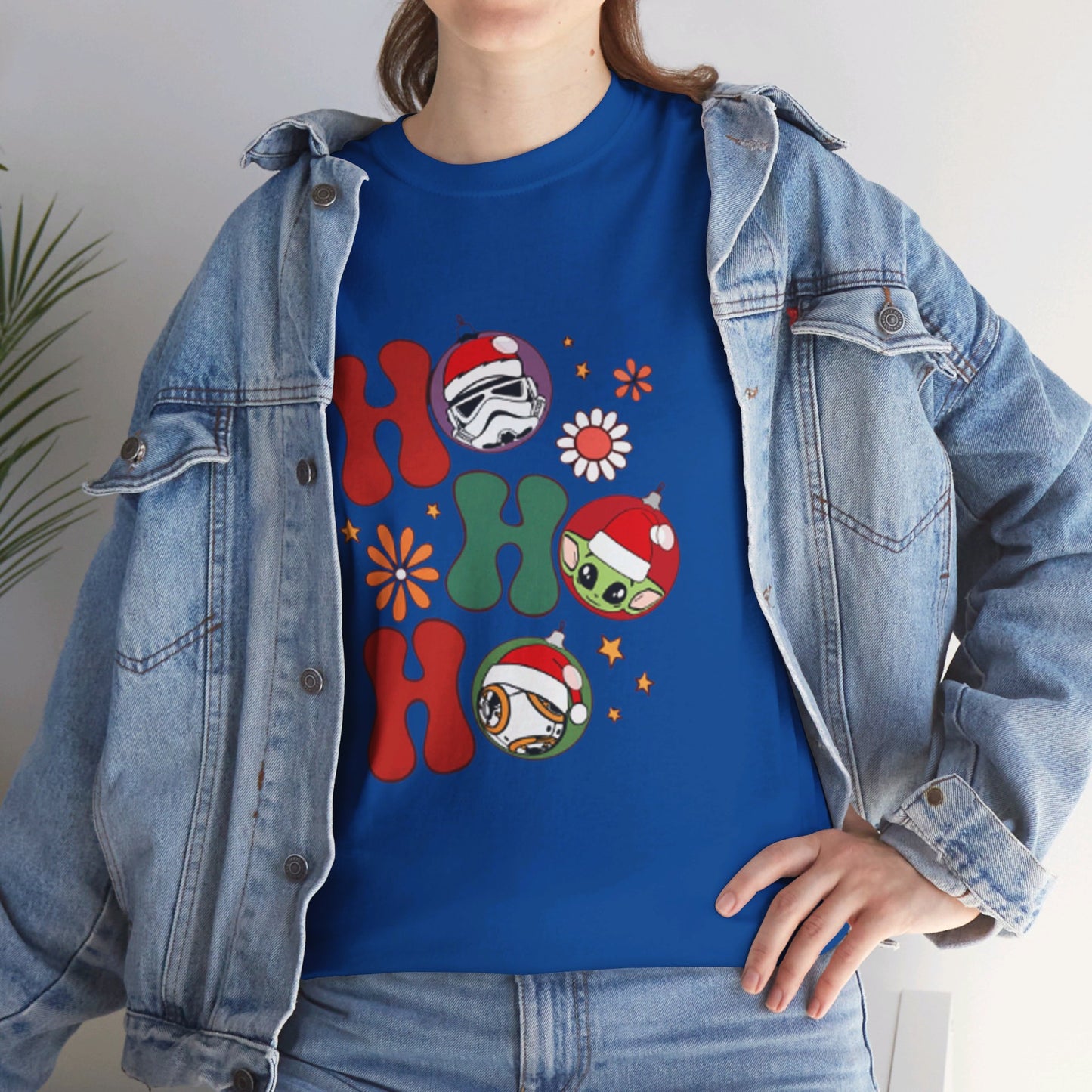 OMNI™ HO! HO! HO! Star Wars Christmas Themed Unisex Heavy Cotton T-Shirt