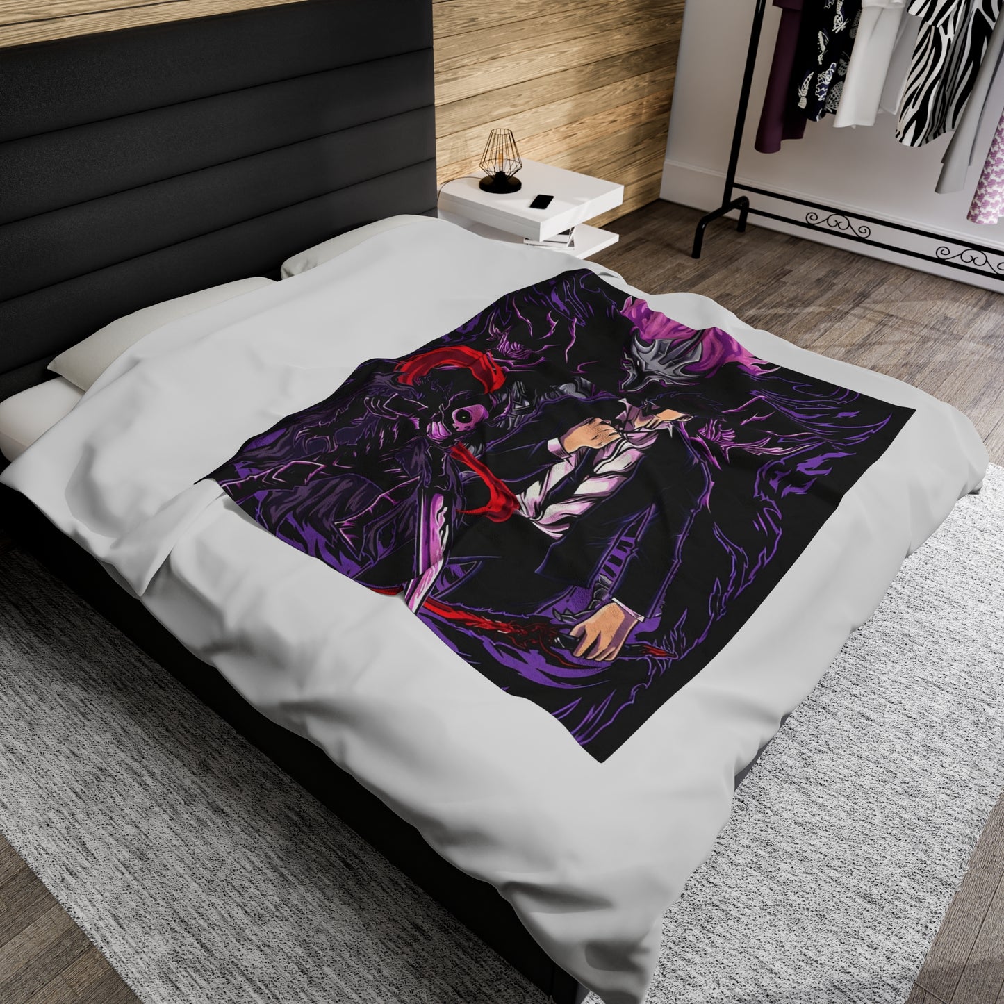 OMNI™ Solo Leveling (Ashborn, Sung Jin Woo and Igris) Velveteen Plush Blanket