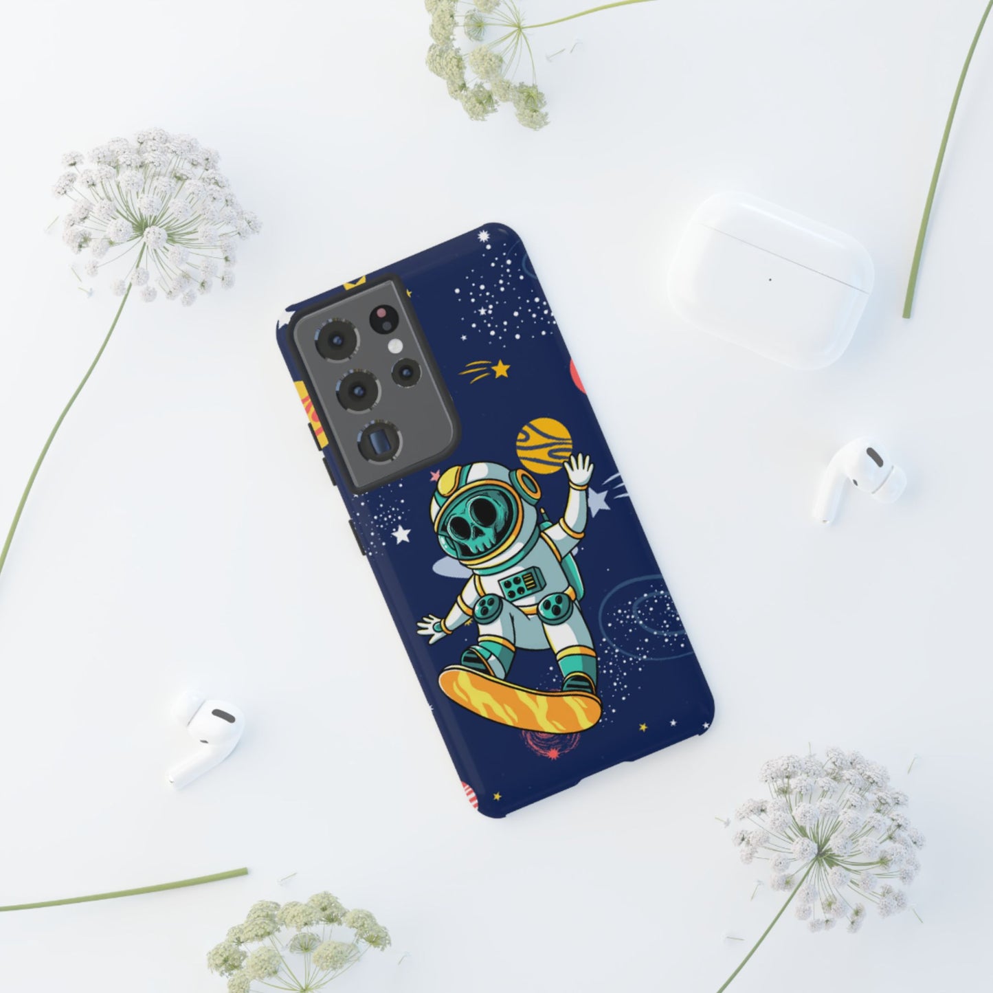 OMNI™ Skeleton Astronaut Space Surfer Double Layered Phone Case