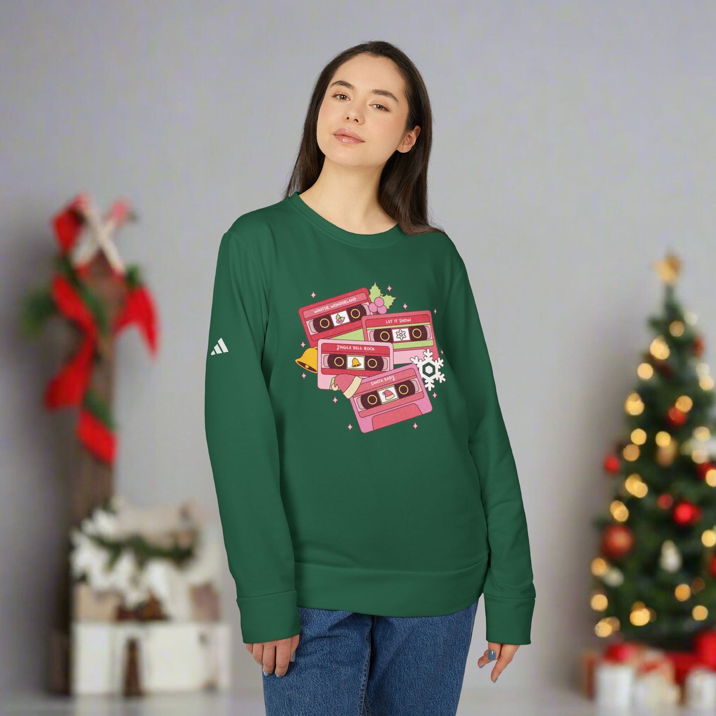 OMNI™ Christmas Carol Adidas Unisex Fleece Crewneck Sweatshirt