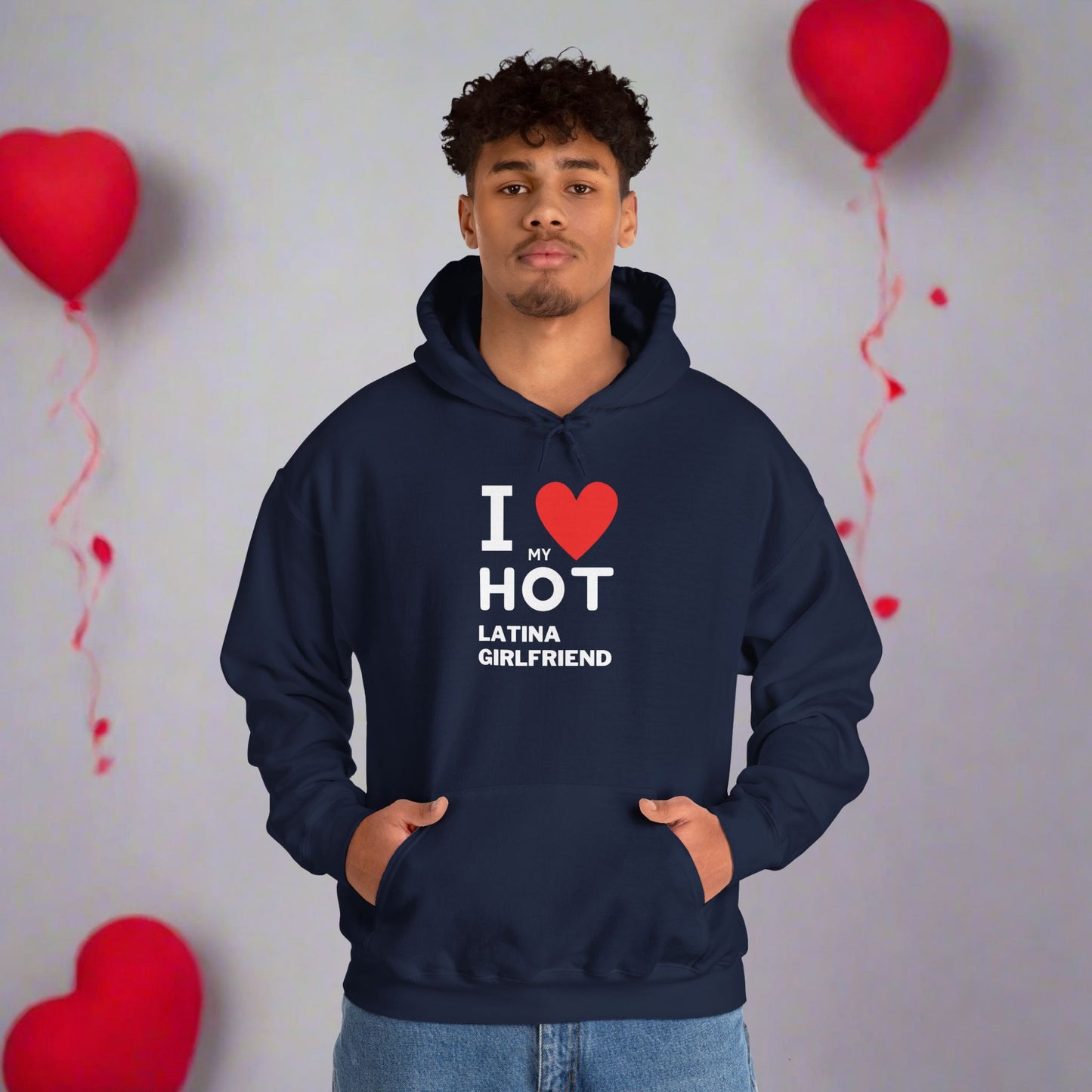 OMNI™ I Love My Hot Latina Girlfriend Men's Heavy Blend Hoodie