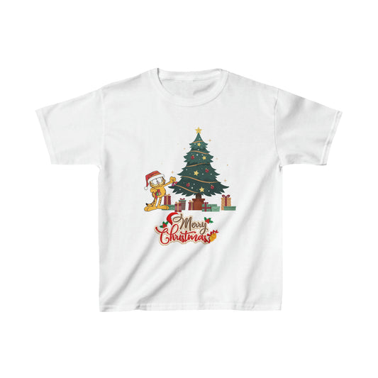 OMNI™ Garfield Christmas Themed Kids Heavy Cotton T-Shirt