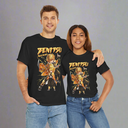 OMNI™ Demon Slayer Zenitsu Agatsuma Unisex Heavy Cotton T-Shirt