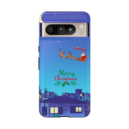 OMNI™ Santa and His Reindeer (Merry Christmas) Starry Night Double Layered Phone Cases