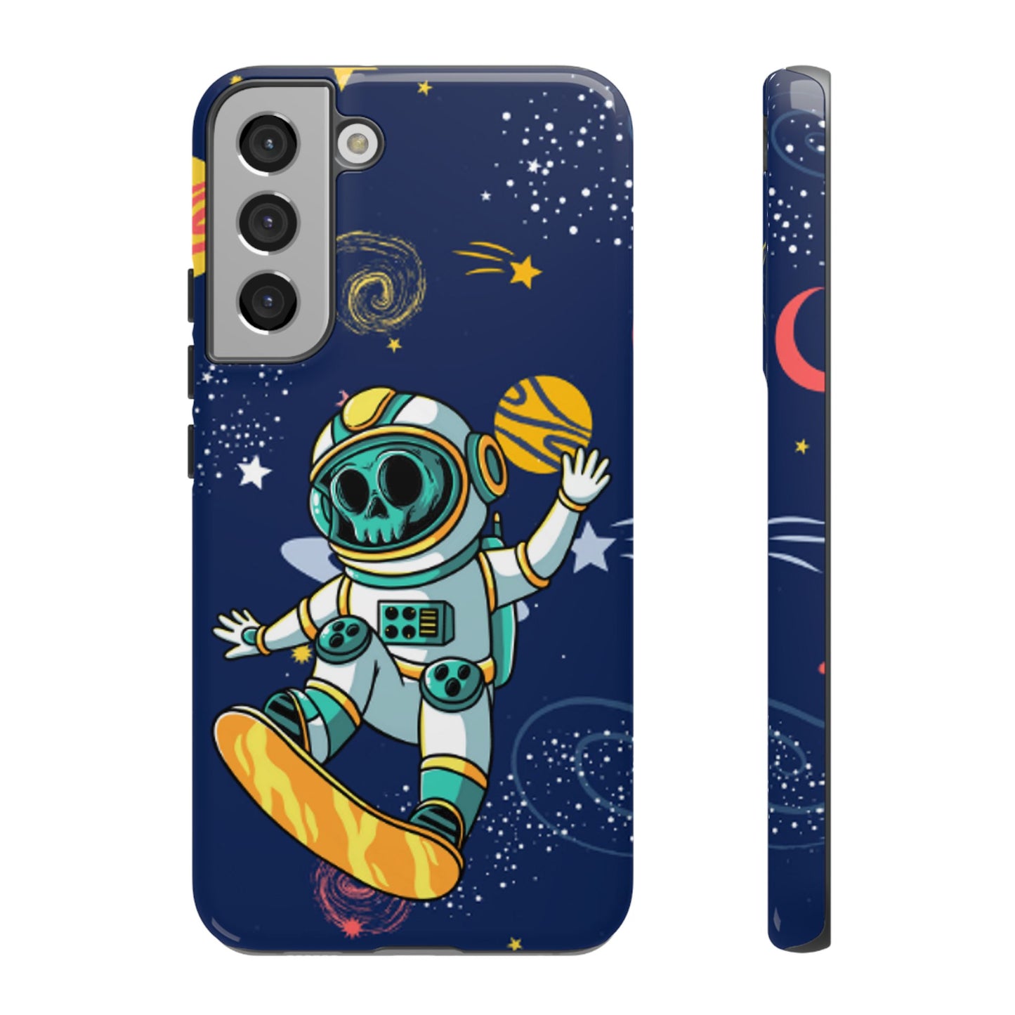 OMNI™ Skeleton Astronaut Space Surfer Double Layered Phone Case