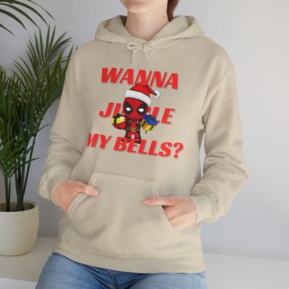 OMNI™ Deadpool Santa (Wanna Jingle My Bells?) Christmas Themed Hoodie