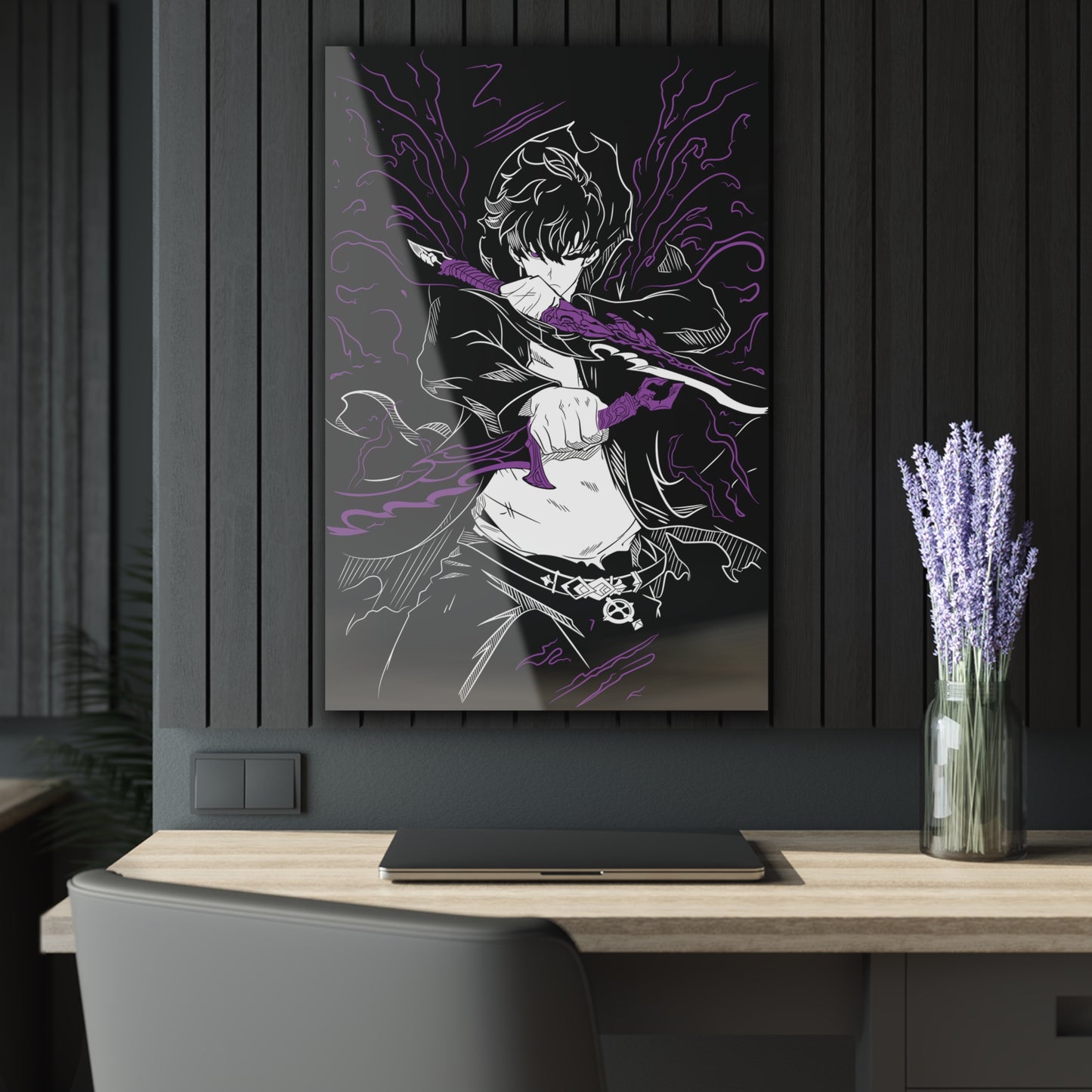 OMNI™ Solo Leveling Sung Jinwoo Twin Daggers Acrylic Print