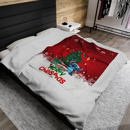 OMNI™ Stitch Christmas Themed Velveteen Plush Blanket