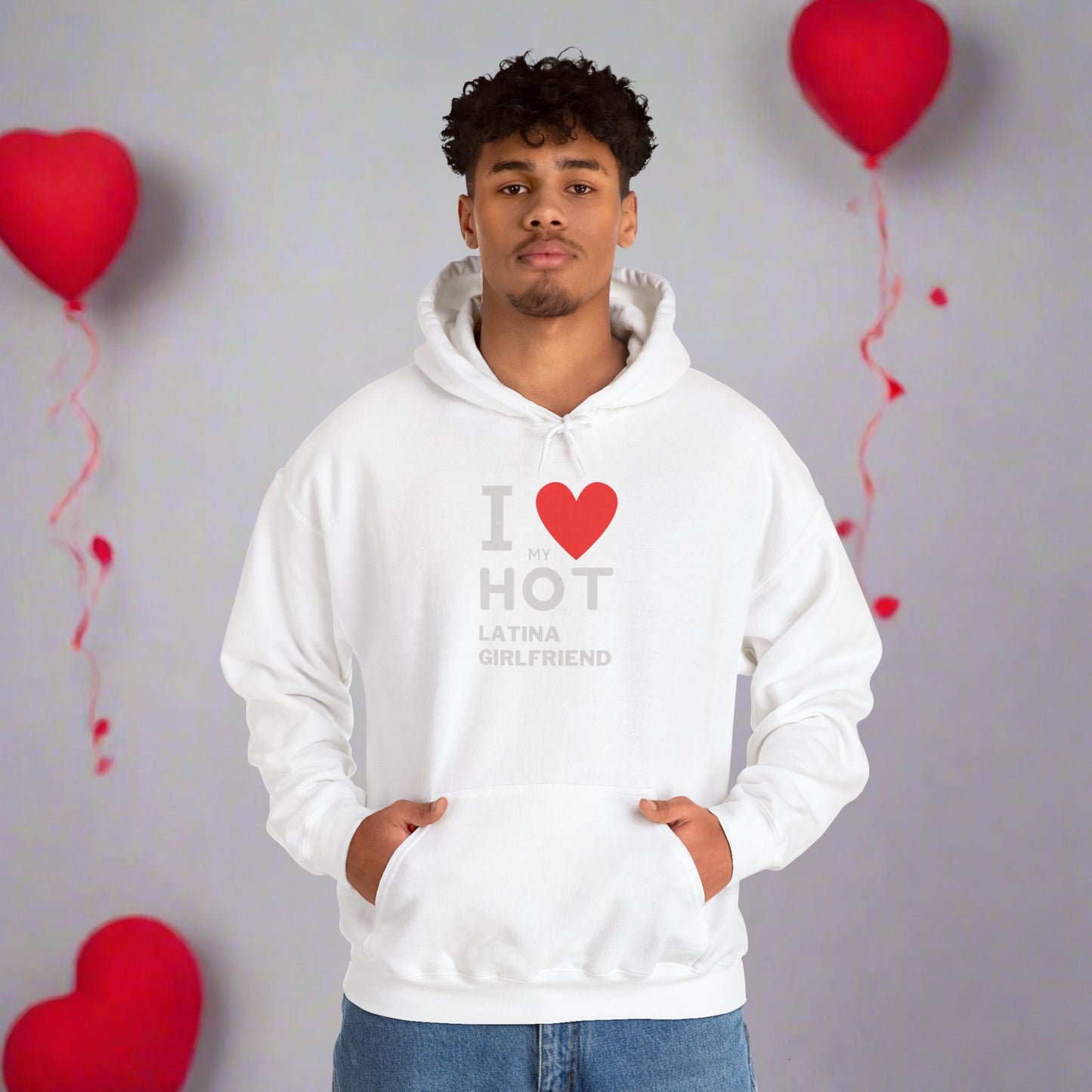 OMNI™ I Love My Hot Latina Girlfriend Men's Heavy Blend Hoodie