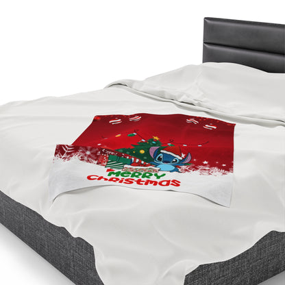 OMNI™ Stitch Christmas Themed Velveteen Plush Blanket