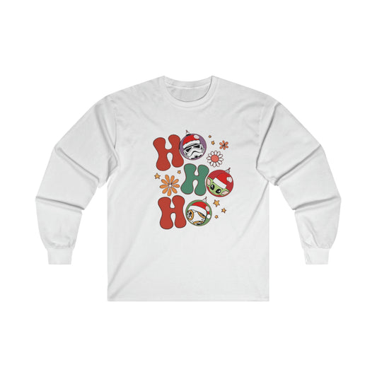 OMNI™ HO! HO! HO! Star Wars Christmas Themed Unisex Ultra Cotton Long Sleeve T-Shirt