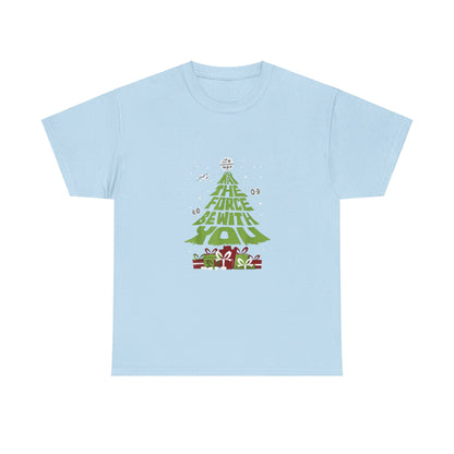 OMNI™ May The Force Be With You Christmas Tree Unisex Heavy Cotton T-Shirt