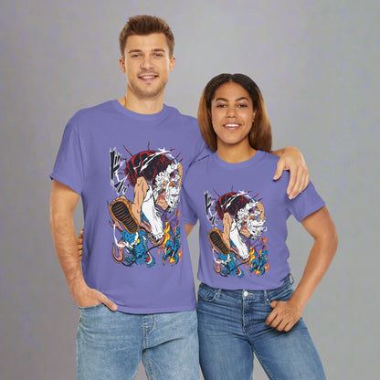 OMNI™ One Piece Luffy Gear 5 Bajrang Gun Unisex Heavy Cotton T-Shirt