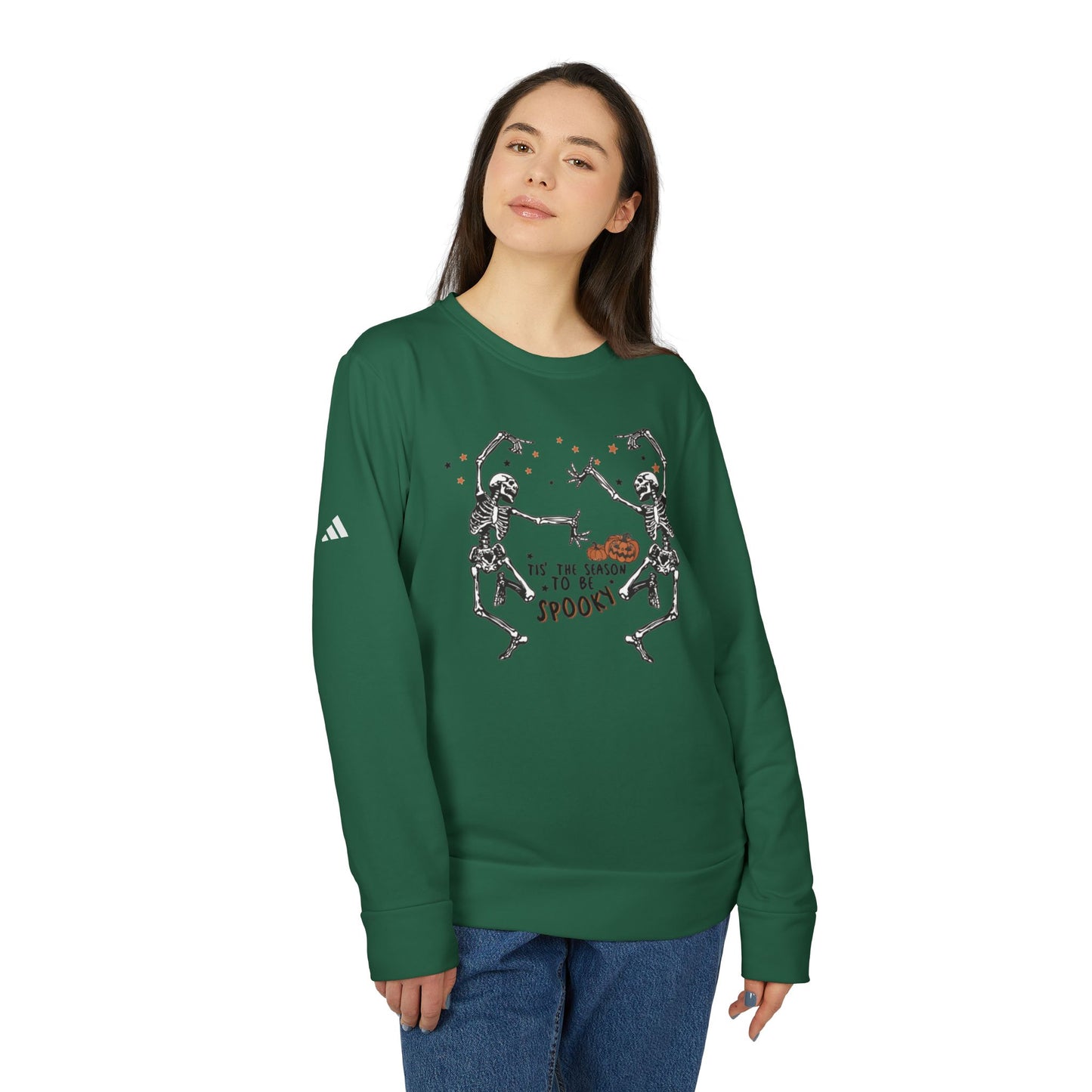 OMNI™ Tis The Season To Be Spooky Adidas Unisex Fleece Crewneck Sweatshirt