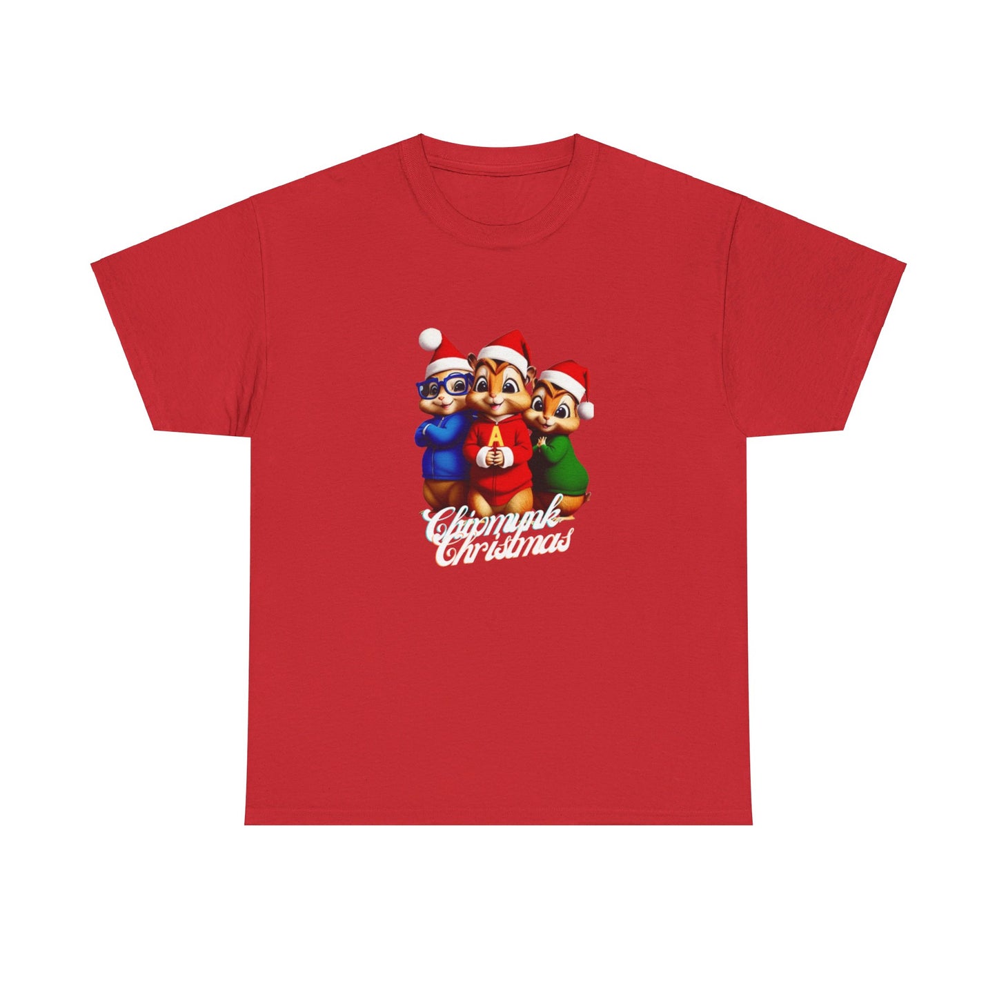 OMNI™ Chipmunk Christmas Unisex Heavy Cotton T-Shirt