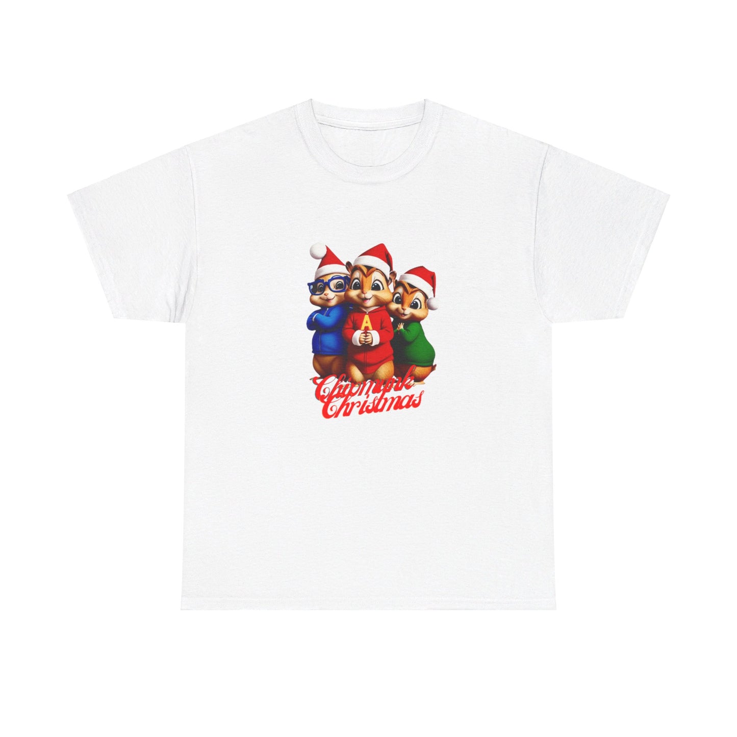 OMNI™ Chipmunk Christmas Unisex Heavy Cotton T-Shirt