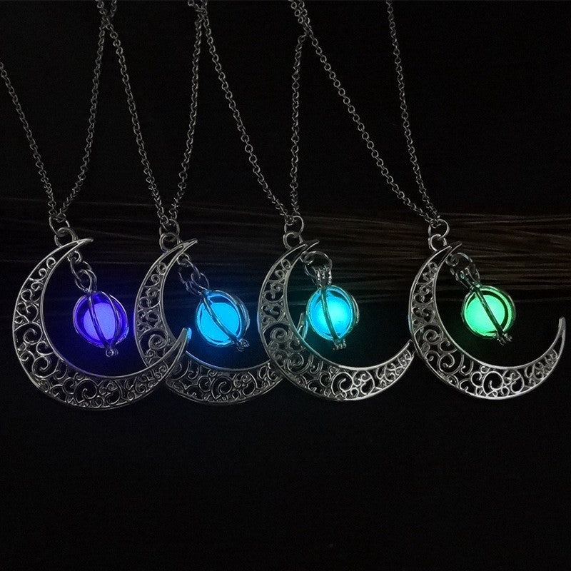 OMNI™ Glowing Moon Luminous Women's Charm Necklace