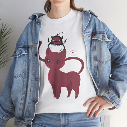 OMNI™ Nero and Rouge Duo Unisex Heavy Cotton T-Shirt