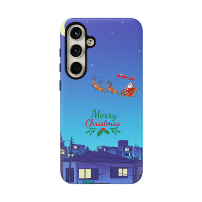 OMNI™ Santa and His Reindeer (Merry Christmas) Starry Night Double Layered Phone Cases