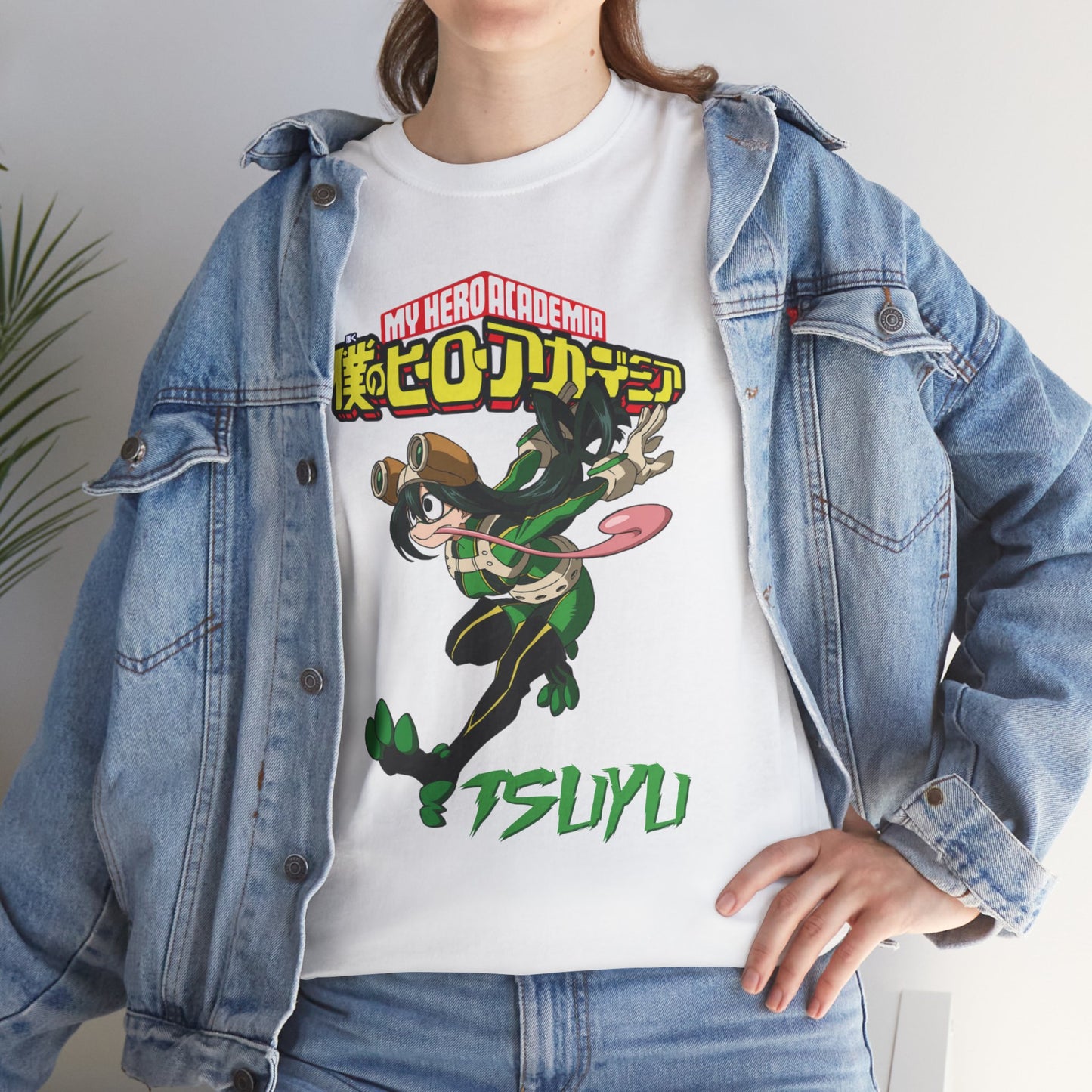OMNI™ My Hero Academia Tsuyu Asui Unisex Heavy Cotton T-Shirt