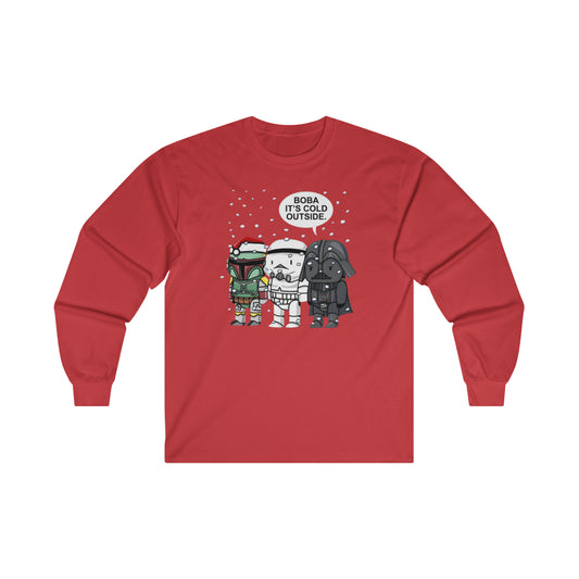 OMNI™ Star Wars Darth Vader Trio Christmas Themed Unisex Ultra Cotton Long Sleeve T-Shirt
