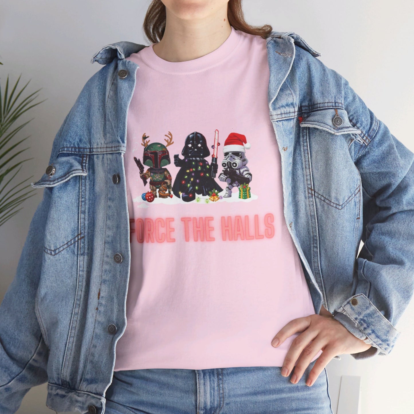 OMNI™ Star Wars Trio (Darth Vader, Boba Fett and Stromtrooper) Christmas Themed  Unisex Heavy Cotton T-Shirt