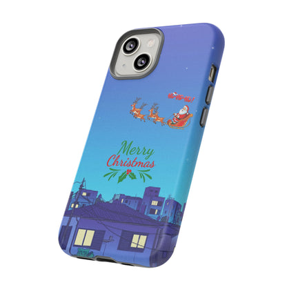 OMNI™ Santa and His Reindeer (Merry Christmas) Starry Night Double Layered Phone Cases