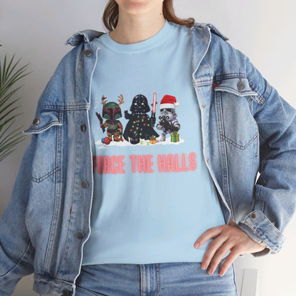 OMNI™ Star Wars Trio (Darth Vader, Boba Fett and Stromtrooper) Christmas Themed  Unisex Heavy Cotton T-Shirt