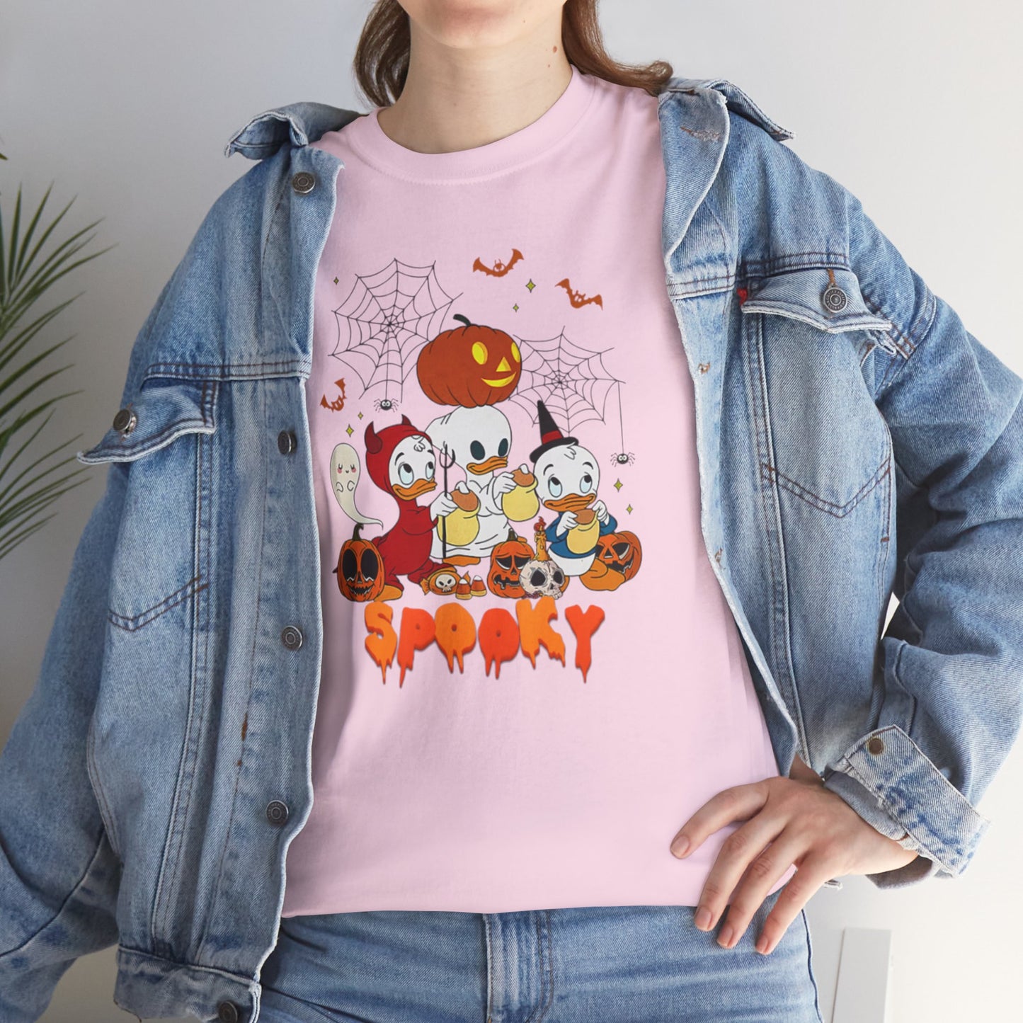 OMNI™ Spooky Halloween Duck Unisex Heavy Cotton T-Shirt