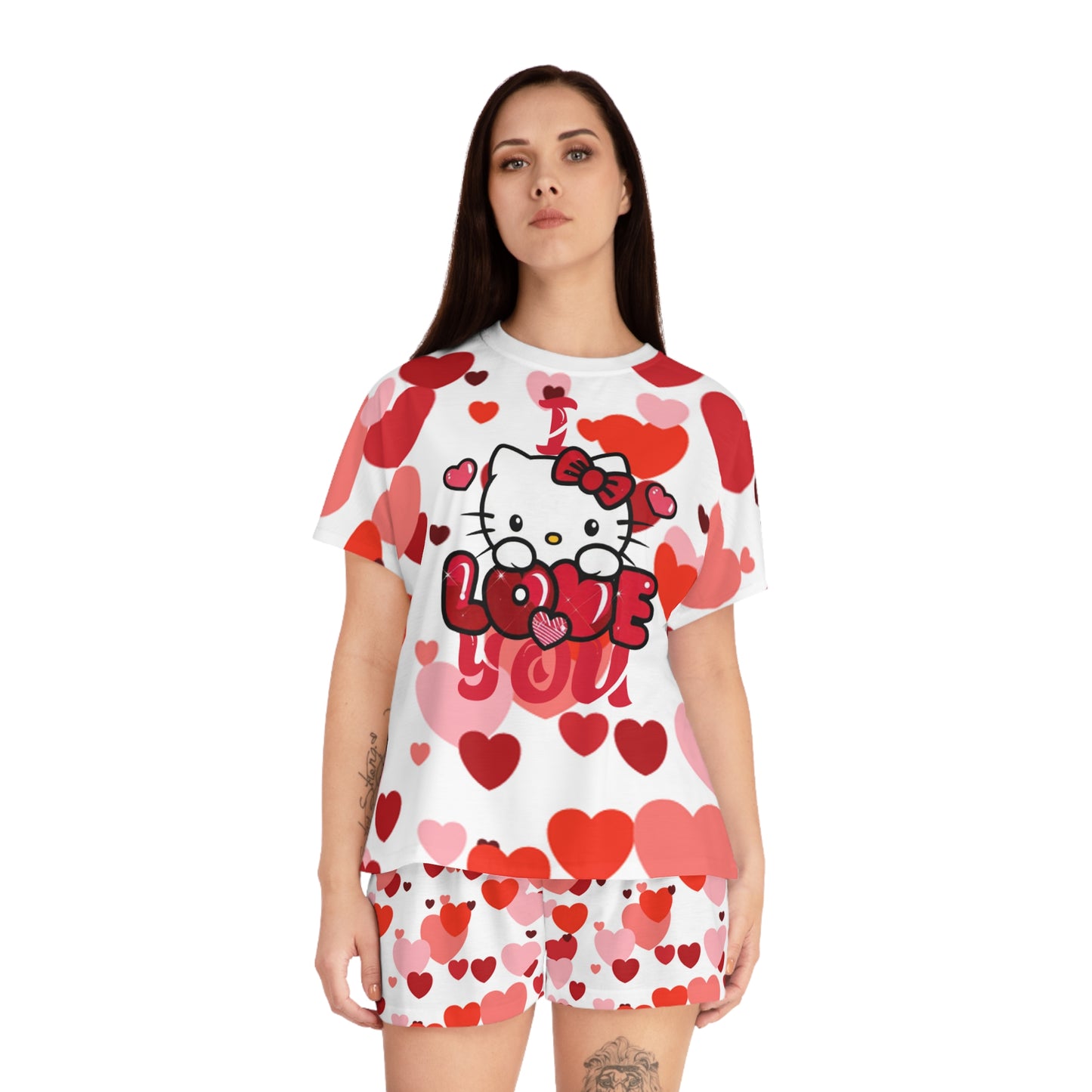 OMNI™ Hello Kitty Valentine's Day Women's Short Pajama Set