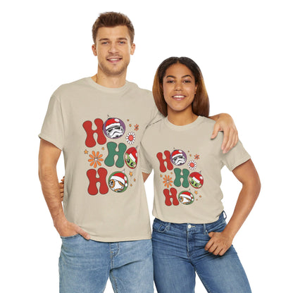 OMNI™ HO! HO! HO! Star Wars Christmas Themed Unisex Heavy Cotton T-Shirt