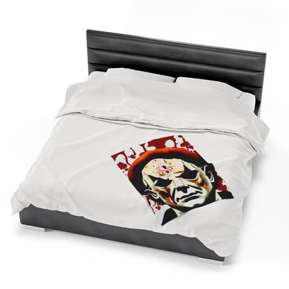 OMNI™ Michael Myers Design Velveteen Plush Blanket for Halloween