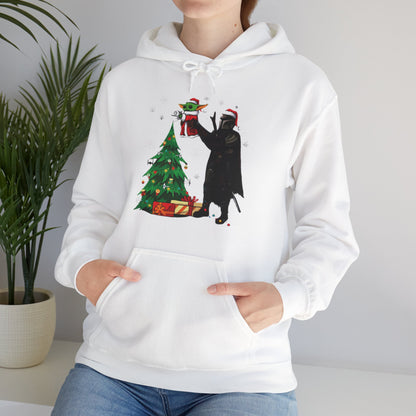 OMNI™ Star Wars Mandalorian and Baby Yoda Christmas Themed Unisex Hoodie