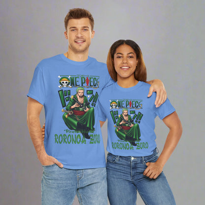 OMNI™ One Piece Pirate Hunter Roronoa Zoro Unisex Heavy Cotton T-Shirt