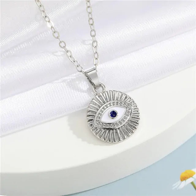 OMNI™ Crystal Turkish Evil Eye Necklace