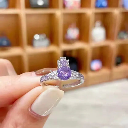 OMNI™ Luxury Purple Zircon Crystal Ring