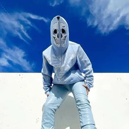OMNI™ Gothic Rhinestone Skeleton Hoodie
