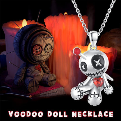 OMNI™ Red Heart Cartoon Voodoo Doll Necklace