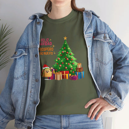 OMNI™ Taco Santa Christmas Holiday Themed Unisex Heavy Cotton T-Shirt