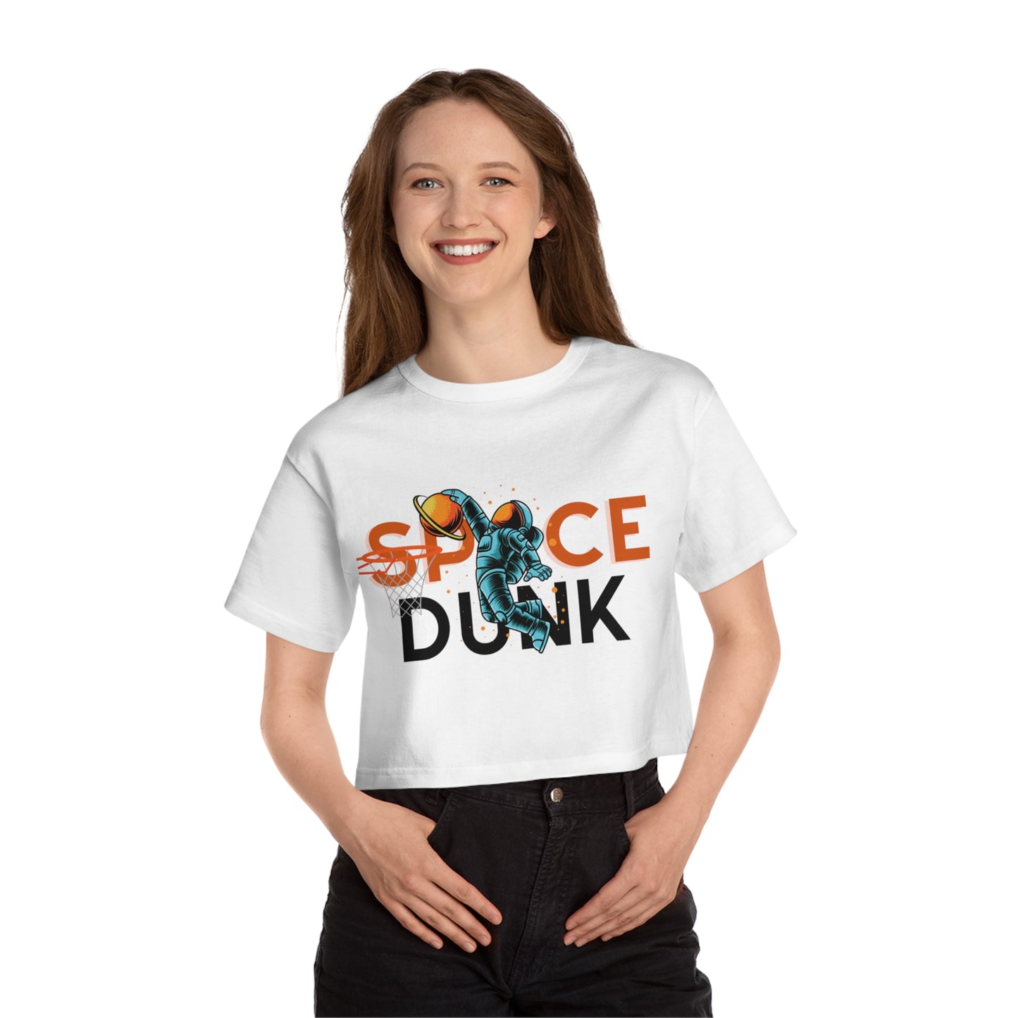 OMNI™ Space Dunk Champion Women's Heritage Cropped T-Shirt