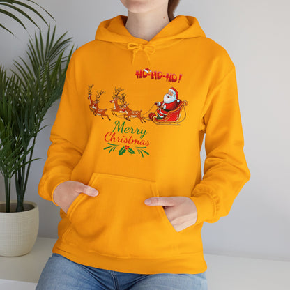OMNI™ Merry Christmas (Santa and His Reindeer) Hoodie