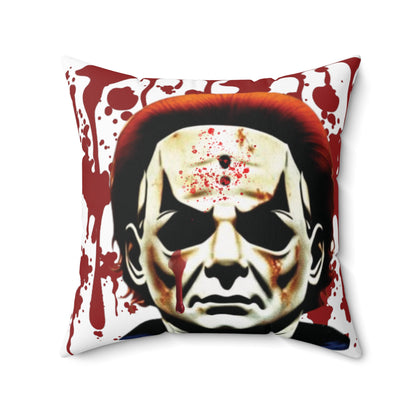 OMNI™ Michael Myers Design Spun Polyester Square Pillow for Halloween